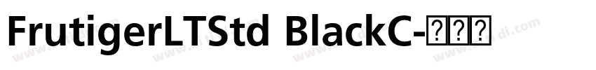 FrutigerLTStd BlackC字体转换
